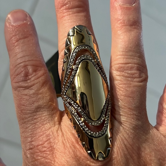 NEW Rare House of Harlow 1960 Modern Tribal Ring - Picture 3 of 6